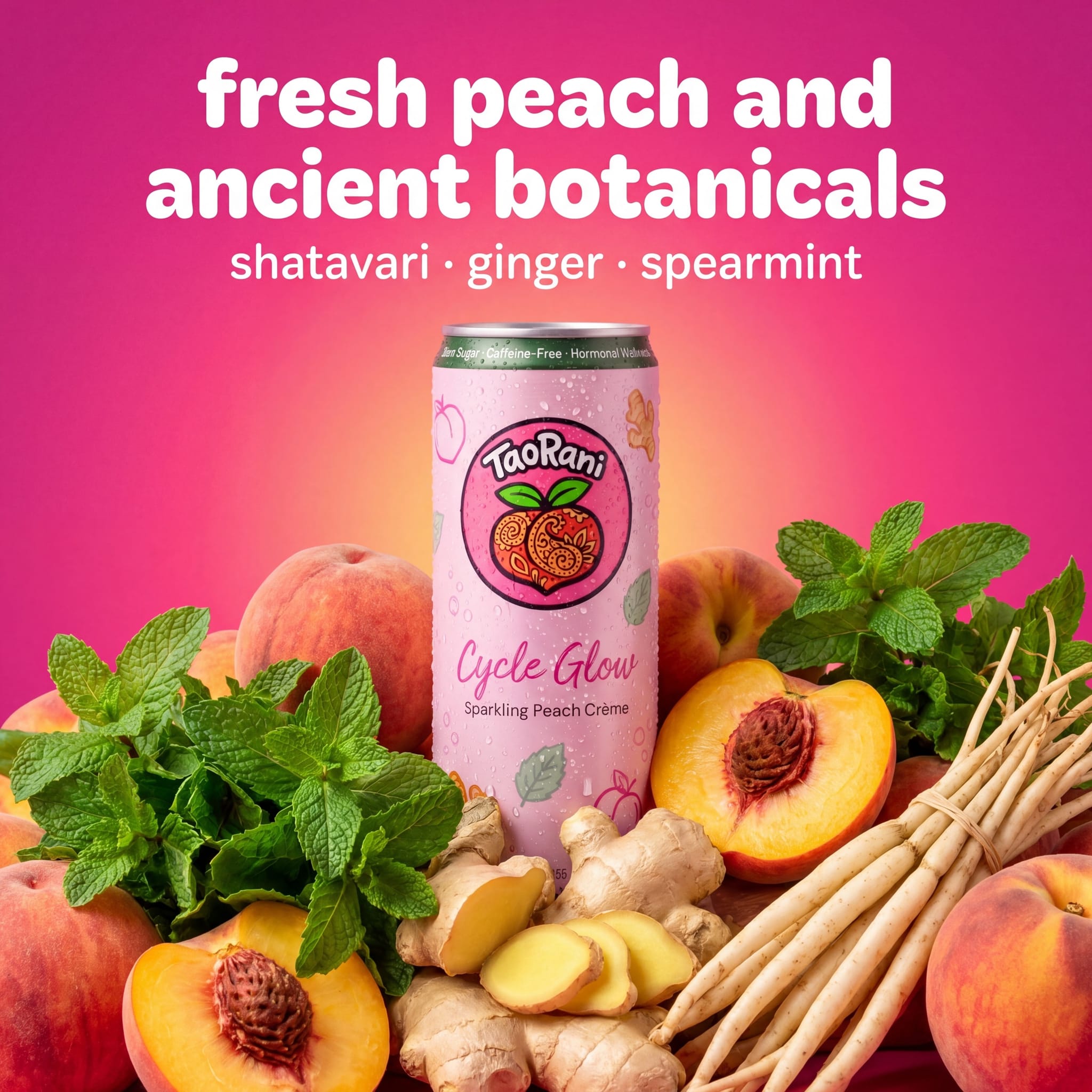 TaoRani Cycle Glow with fresh peaches
